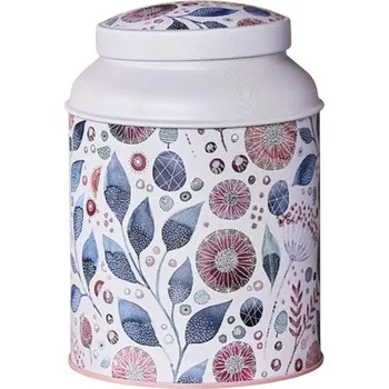 Dóza na potraviny EIGENART LINEA 175 g - čtvercová dóza na čaj s dvojitým víčkem, broskvová