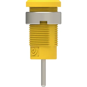 Měřicí kabel Electro PJP 3267-C-CD1-J bezpečnostní vestavná zásuvka 4 mm žlutá 1 ks