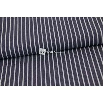 Džínovina Chambray - Proužek - modrá