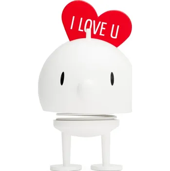 HOPTIMIST BUMBLE LOVE M 10 cm - kiwak z plastu, bílý