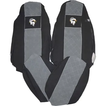 Autopotah Potahy sedadel MAN č.34 - manšestr - červeno/černé