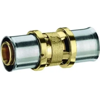 Vodovodní potrubí Giacomini RP102 spojka 17x2mm, lisovací, voda, mosaz