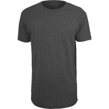 Pánské tričko Extra dlouhé pánské bavlněné triko Build Your Brand Barva: šedá uhlová melír, Velikost: XL BY028