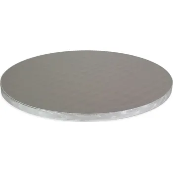 PME 25.4 cm - kulatý silný podklad pod dort 12 mm, stříbrný