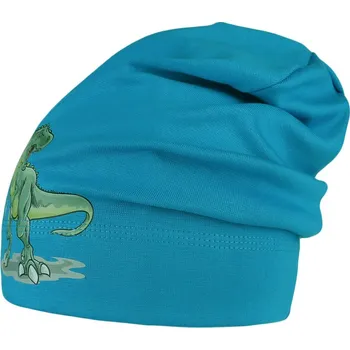 Čepice Chlapecká bavlněná ČEPICE tyrkysová Pepe Dráče Dino