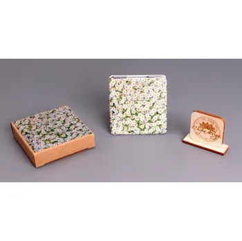 Kosmetické zrcátko kapesní zrcátko - kopretiny