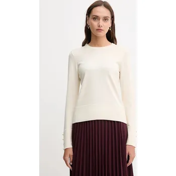 Dámský svetr Vlněný svetr Barbour CARLBY dámský, béžová barva, LKN1686 80X, vel. 36