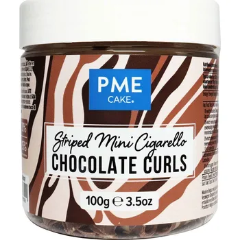Jedlá dekorace na dort PME 85 g - jedlé mini čokoládové trubičky na zdobení dortů a dezertů