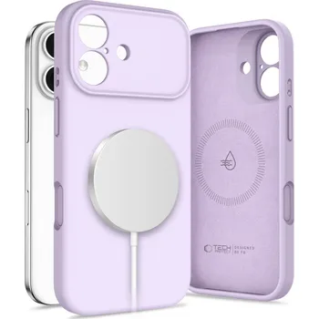 Náhradní kryt pro mobilní telefon Tech-Protect Silikonová ochrana Magsafe iPhone 17 Mauve