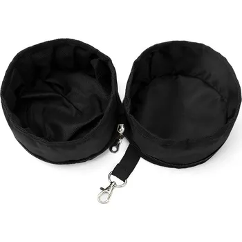 Miska pro psa Cestovní miska pro psy 2v1 – na vodu a granule Barva: Černá