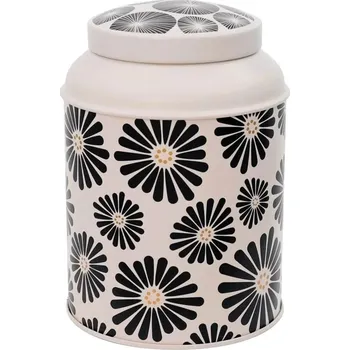 Dóza na potraviny EIGENART AMAMI 175 g - dóza na čaj z ocelového plechu s těsným klipovým uzávěrem, krémová