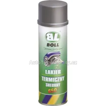 Barva ve spreji BOLL Barva lak na výfuky TEPELNÝ STŘÍBRNÝ LAK 650 ℃ 500ML SPREJ