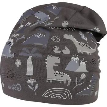 Čepice Chlapecká bavlněná ČEPICE šedá Pepe Dráče Dino