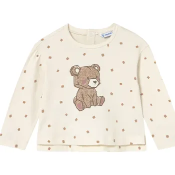 MAYORAL dívčí tričko DR medvídek smetanová vel. 74 cm