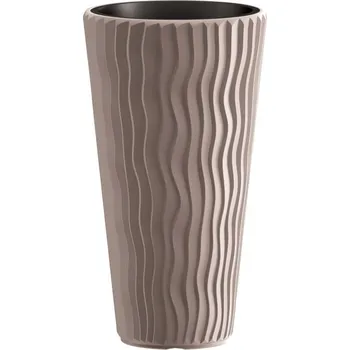 Prosperplast Květináč SANDY SLIM mocca 29,7 cm