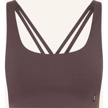 Dámské oblečení On Dámská Sportovní Podprsenka Studio, tmavě hnědá, 32