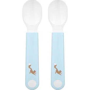 Příbor MEPAL MIO 2 ks - sada lžiček pro děti na učení se jíst z kolekce Forest Friends