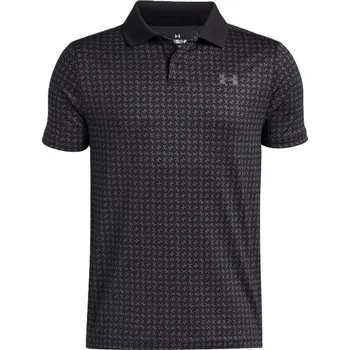Chlapecké tričko Under Armour Matchplay Printed dětské polo, black/castlerock dětské, L
