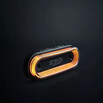 Přídavný světlomet LED poziční světlo Strands For9t Gravity, 10-40V, ECE R10, R148 - oranžové