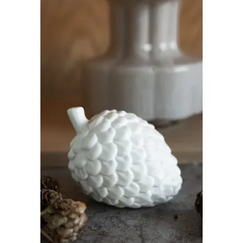 Keramická dekorace šiška Bergvik White 8 cm