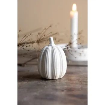 Podzimní dekorace dýně Tranhult White 9 cm