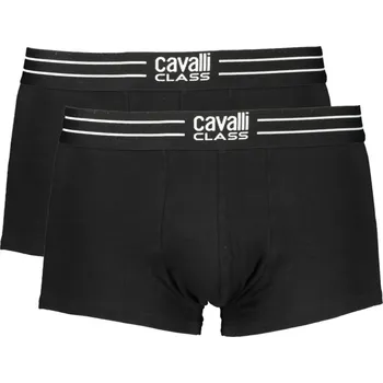 Pánské spodní prádlo Cavalli Class QXO01JJD003 Boxer 2 Pack černé
