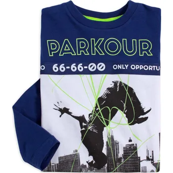 Chlapecké tričko CANGURO PARKOUR modré Velikost: 110