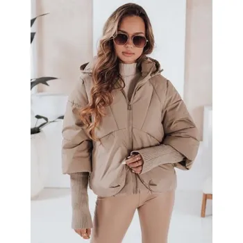 Dámská zimní bunda MISSLAYER s kapucí kamelová