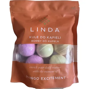 bomba do koupele Linda Šumivé koule do koupele Mango Excitement - 6 ks