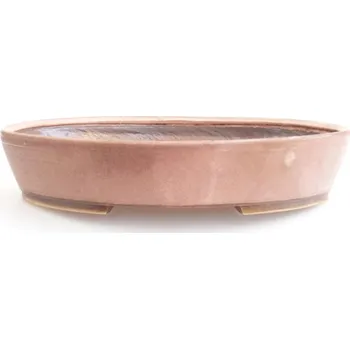 Květináč Keramická bonsai miska 31 x 26,5 x 6 cm růžová