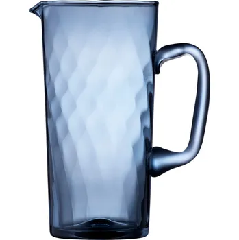 LYNGBY GLAS VIENNA 1,9 l - džbán z křišťálového skla se spirálovým vzorem, modrý