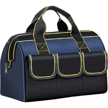 Autodílna Taška na nářadí 31x20,5x22 cm voděodolná oxfordská látka s vícenásobnými kapsami vyztužené dno odolná vysoká kapacita