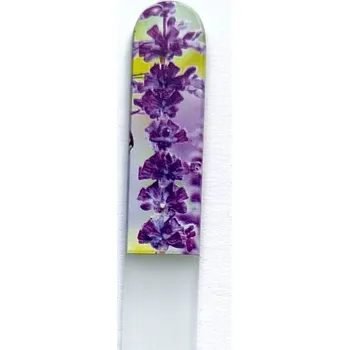 Pilník skleněný velký - potisk - levandule