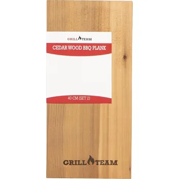 Příslušenství pro gril Cedrová grilovací prkénka GrillTeam 40 cm, 2 ks