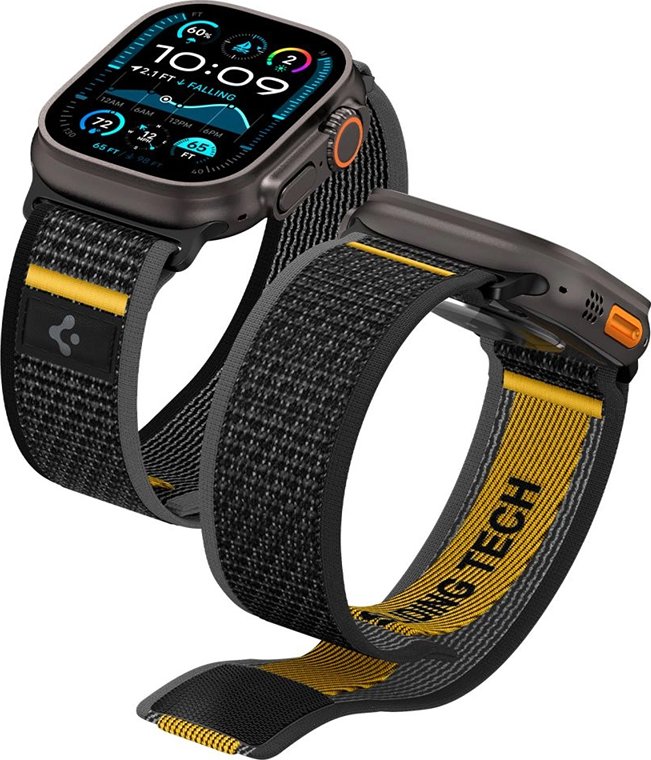 Řemínek SPIGEN Athlex Air Strap pro Apple Watch 42mm / 44mm / 45mm / 46mm / 49mm - černý