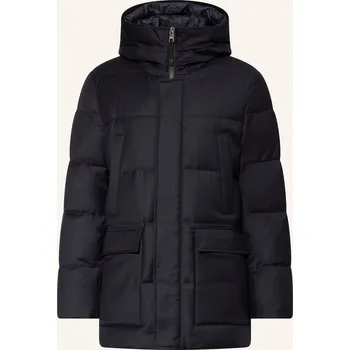 Duno Pánská Péřová Parka Z Vlny, tmavě modrá, 52