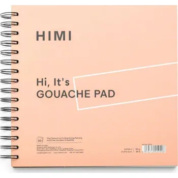 Blok HIMI blok pro malbu kvašovými barvami –21,5 x 21,5 cm – 50 listů