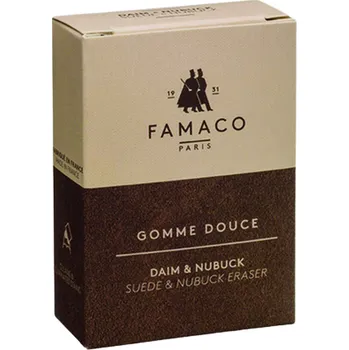 Přípravek pro údržbu obuvi Měkká houbička na čištění semiše Famaco Gomme Douce