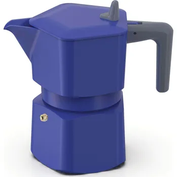 Moka konvice PEZZETTI PENTAEXPRESS 3 tz - smaltovaná moka konvička z hliníku, tmavě modrá