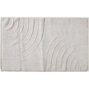 ZONE DENMARK TIME 80 x 50 cm - koupelnová předložka ze 100% bavlny, světle šedá