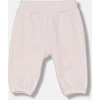 Kojenecké tepláky United Colors of Benetton růžová barva, s aplikací, 3MDSAF029 3MDSAF029.G.W.seasonal 03X, vel. 62