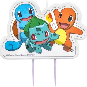 Amscan Dortová svíčka 5,5 x 8,3 cm Pokémon Dortová svíčka Amscan Dortová svíčka 5,5 x 8,3 cm Pokémon
