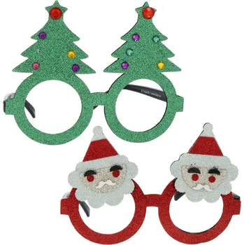 Karnevalový doplněk Folat Párty brýle Vánoční stromeček a Santa, 2 ks
