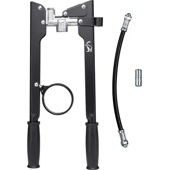 OBOURUČNÍ MAZACÍ LIS NA KARTUŠE S ÚZKÝM ZÁVITEM + HADIČKA A SPOJKA (Mazací lis pro kartuše s úzkým závitem a hadičkou)