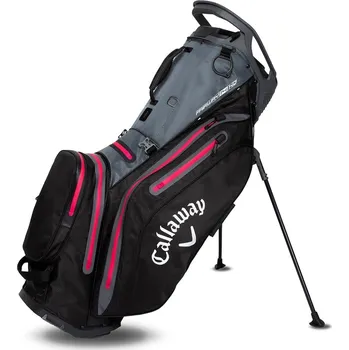 Golfový bag CALLAWAY Fairway 14 HD stand bag černo-růžový + Dárková krabička týček