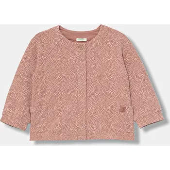 Kojenecká mikina United Colors of Benetton růžová barva, vzorovaná, 37GTA106I 37GTA106I.W.seasonal 30X, vel. 68