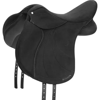 Jezdecké sedlo WINTEC Sedlo univerzální Lite Delux Wintec, černé Velikost posedlí: 16,5", Šířka komory: střední