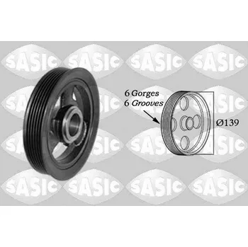 Motor automobilu Řemenice, klikový hřídel SASIC 2156064