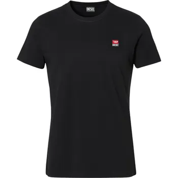 DIESEL D Logo Black tričko M Černá