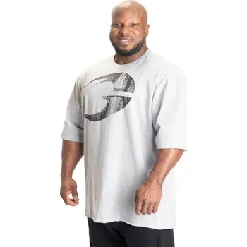 Pánské tričko Gasp PUMP COVER IRON TEE LIGHT GREY MELANGE – tričko Gasp světle šedé Velikost: L